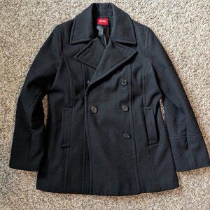 Esprit Women's Pea Coat - Black - Large